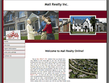 Tablet Screenshot of mallrealty.com